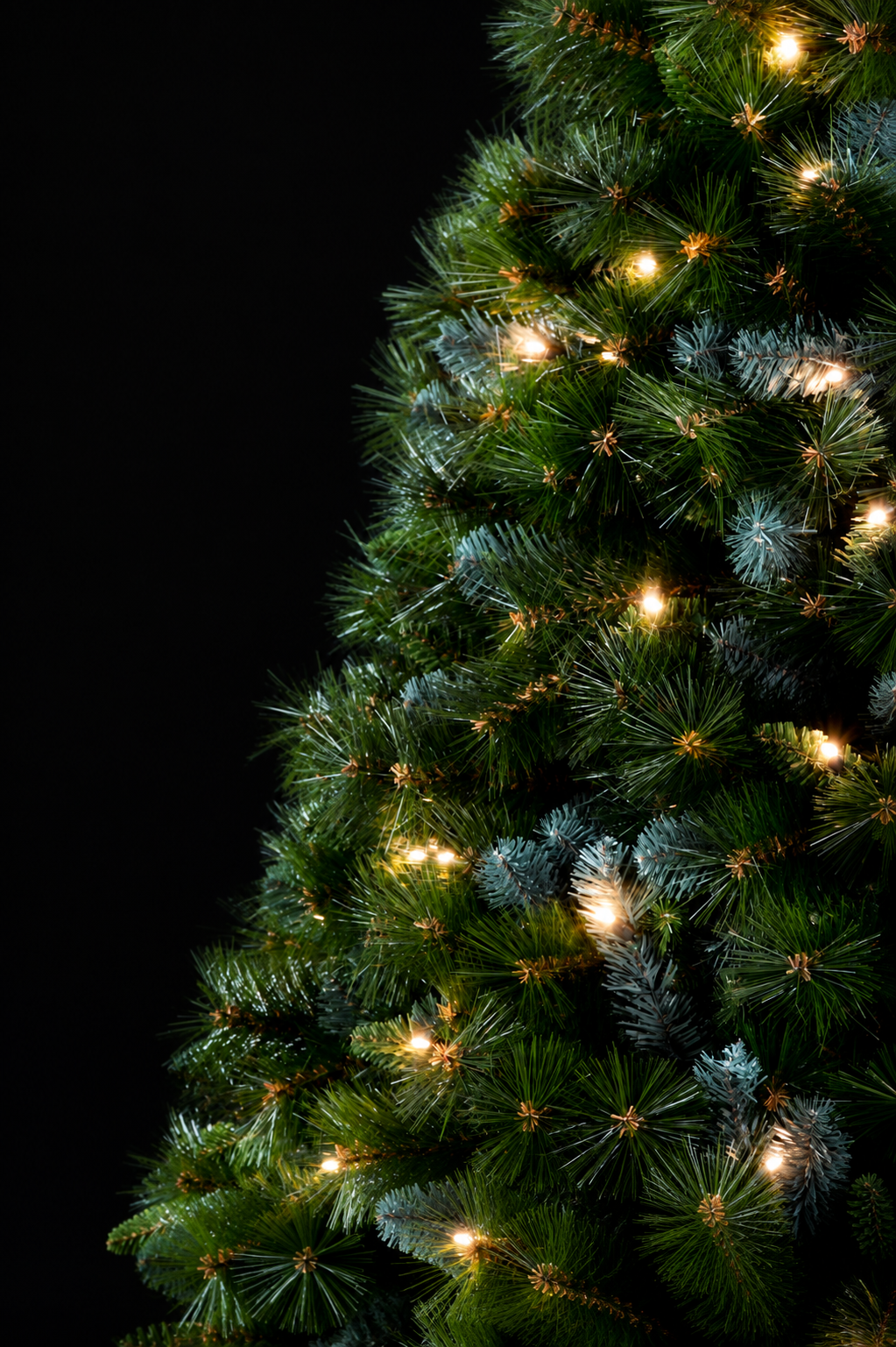 Birmingham Fir Pre-lit Christmas Tree - Dual LED 210 CM