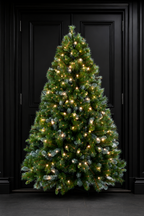 Birmingham Fir Pre-lit Christmas Tree - Dual LED 210 CM