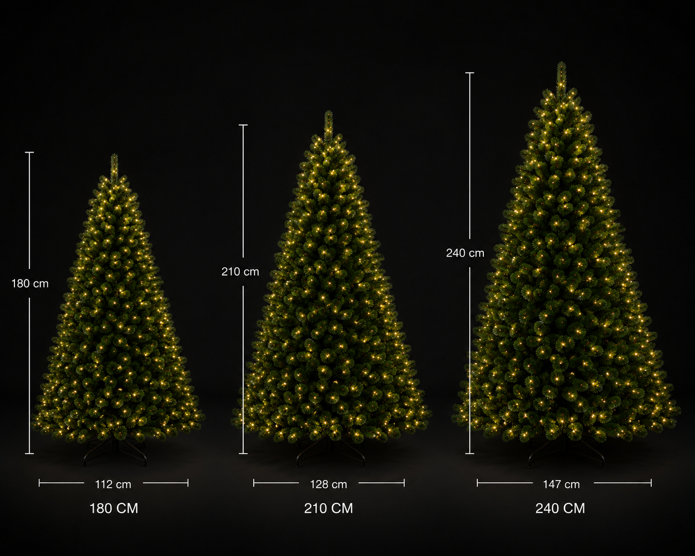 Siberian Spruce Pre-lit Christmas Tree - Dual LED
