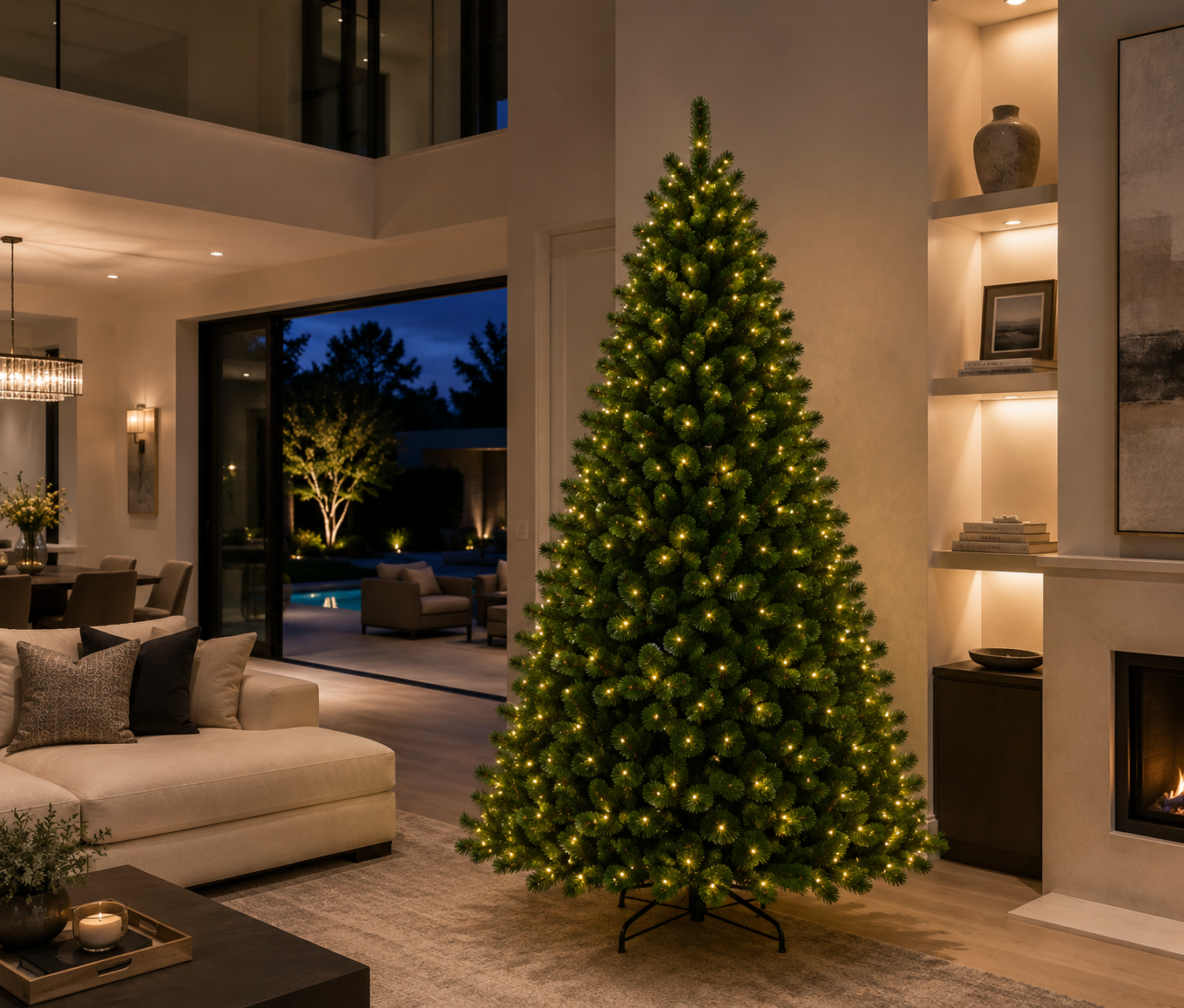 Siberian Spruce Pre-lit Christmas Tree - Dual LED