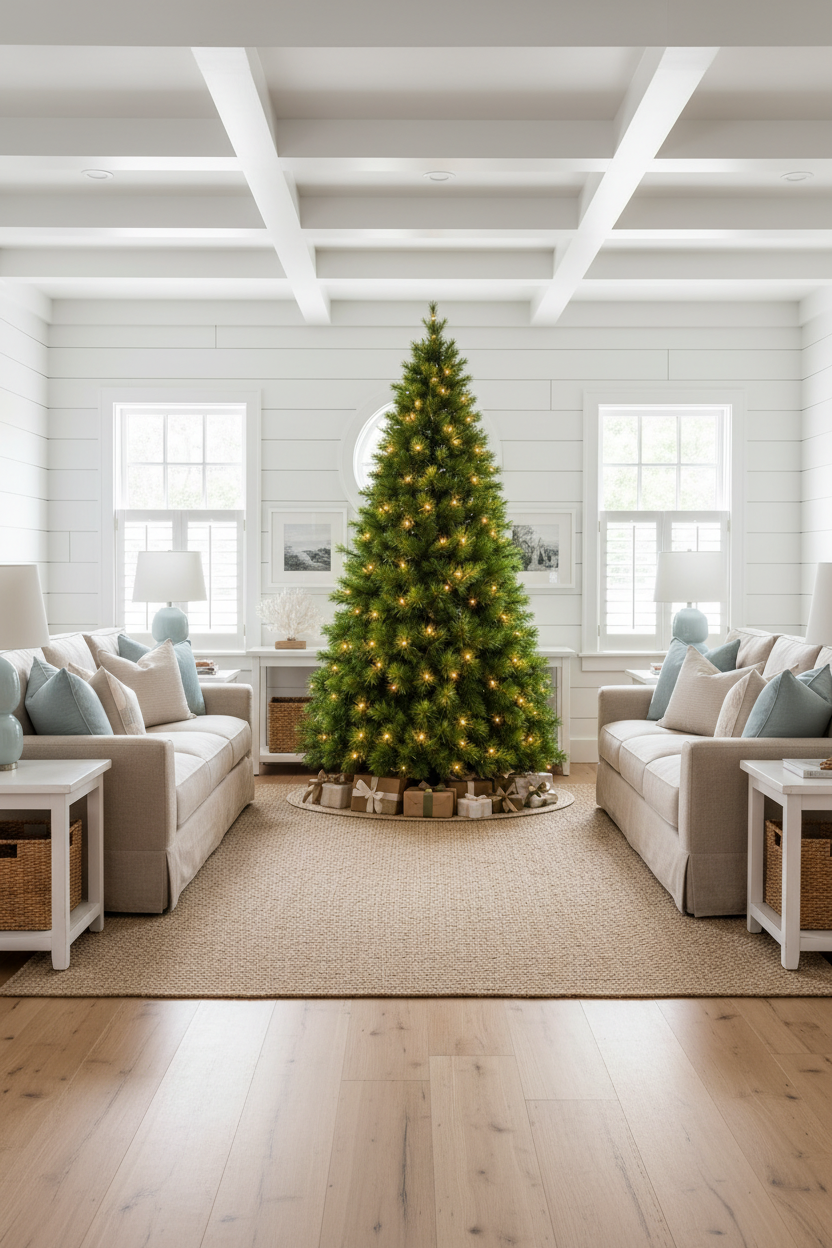 Montgomery Pine Pre-lit Artificial Christmas Tree - Dual LED 210CM
